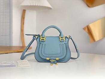 Colestore Chloe Marcie Mini Double Carry Tote Bag Blue 21*16*8cm
