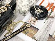 Colestore Dior Lady Dior Black Shiny Gold Hardware 17×7×15 cm - 4