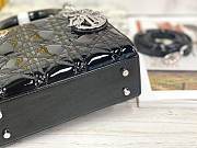 Colestore Dior Lady Dior Black Shiny Silver Hardware 17×7×15 cm - 6