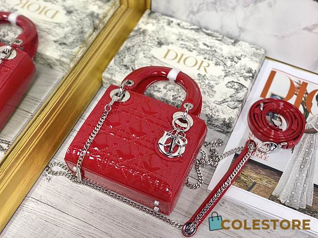 Colestore Dior Lady Dior Red Shiny 17×7×15 cm - 1