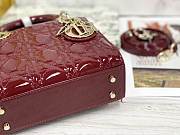 Colestore Dior Lady Dior Rouge Shiny Gold Hardware 17×7×15 cm - 3