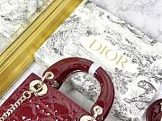 Colestore Dior Lady Dior Rouge Shiny Gold Hardware 17×7×15 cm - 6