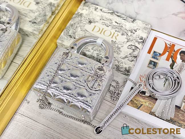 Colestore Dior Lady Dior Silver Shiny 17×7×15 cm - 1