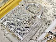 Colestore Dior Lady Dior Silver Shiny 17×7×15 cm - 5