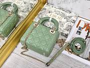 Colestore Dior Lady Dior Green Gold Hardware 17×7×15 cm - 5