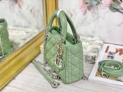 Colestore Dior Lady Dior Green Silver Hardware 17×7×15 cm - 3