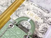 Colestore Dior Lady Dior Green Silver Hardware 17×7×15 cm - 6