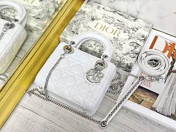 Colestore Dior Lady Dior White 17×7×15 cm