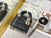 Colestore Dior Lady Dior Black Gold Hardwware 17×7×15 cm - 1