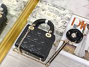 Colestore Dior Lady Dior Black Gold Hardwware 17×7×15 cm - 3
