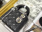 Colestore Dior Lady Dior Black Silver Hardware 17×7×15 cm - 4