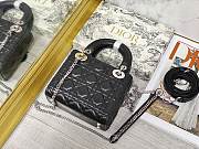 Colestore Dior Lady Dior Black Silver Hardware 17×7×15 cm - 3