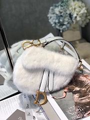 Colestore Dior Saddle Bag White Fur  - 1