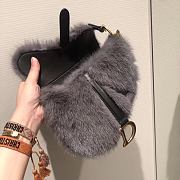 Colestore Dior Saddle Bag Black Fur - 6
