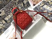 Colestore Dior Backpack Red 16 x 21 x 8.5 cm - 3