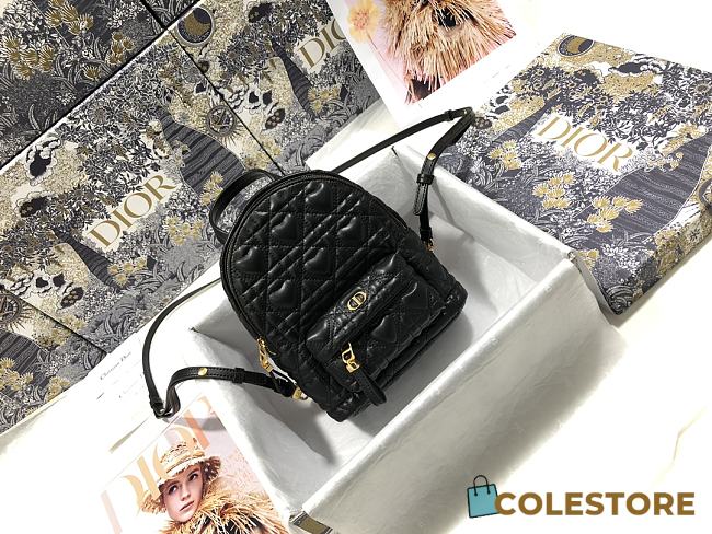 Colestore Dior Backpack Black 16 x 21 x 8.5 cm - 1