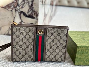 Colestore Gucci Ophidia small pouch Brown 27 x 17cm