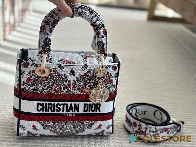 Colestore Dior - Lady D-Lite Bag Cannage Embroidery 24*20cm - 1