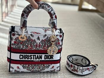 Colestore Dior - Lady D-Lite Bag Cannage Embroidery 24*20cm