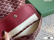 Colestore Goyard Anjou Tote Bag In Chevroches Calfskin And Ine Canvas Rouge 34*27cm - 4
