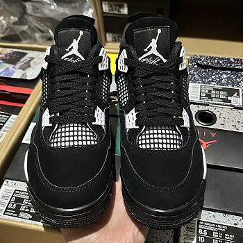 Colestore Nike Air Jordan 4 Retro Black White Thunder 