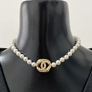 Colestore Chanel Pearl Necklace Gold  - 1