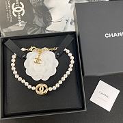 Colestore Chanel Pearl Necklace Gold  - 5