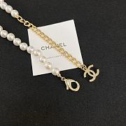 Colestore Chanel Pearl Necklace Gold  - 2