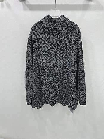 Colestore Chanel Blouse SS24-25  Printed Crêpe de Chine  Black & White