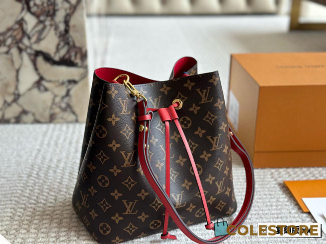 Colestore Louis Vuitton Néonoé MM Monogram Red 26 cm - 1