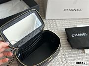 Colestore Chanel Vanity Make Up Bag Black Top Handle 19 cm - 2