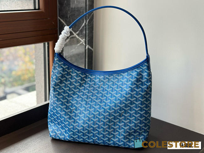 Colestore Goyard Goyardine Sky Blue Boheme PM Hobo Bag 32*25cm - 1