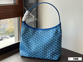 Colestore Goyard Goyardine Sky Blue Boheme PM Hobo Bag 32*25cm