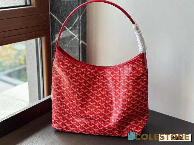 Colestore Goyard Goyardine Red Boheme PM Hobo Bag 32*25cm - 1