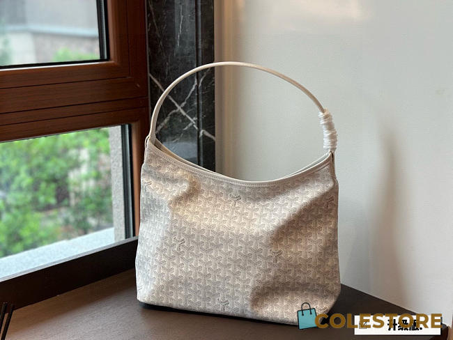Colestore Goyard Goyardine White Boheme PM Hobo Bag 32*25cm - 1