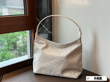 Colestore Goyard Goyardine White Boheme PM Hobo Bag 32*25cm