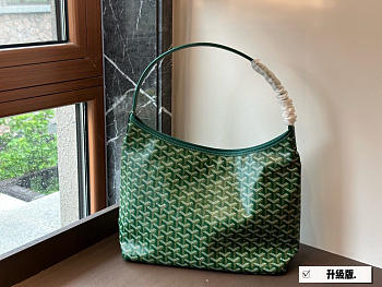 Colestore Goyard Goyardine Green Boheme PM Hobo Bag 32*25cm