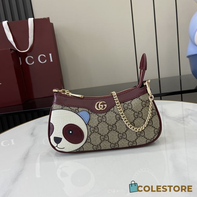 Colestore GG mini bag with panda detail 19x10x3.5cm - 1