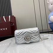Colestore Gucci Marmont Mini Silver 16.5x10x4.5cm  - 1