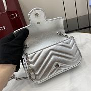 Colestore Gucci Marmont Mini Silver 16.5x10x4.5cm  - 3