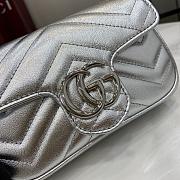 Colestore Gucci Marmont Mini Silver 16.5x10x4.5cm  - 2