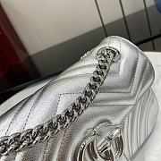 Colestore Gucci Marmont Medium Silver 22x13x6cm - 6