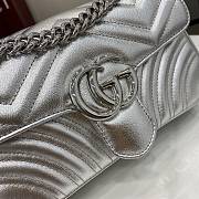 Colestore Gucci Marmont Medium Silver 22x13x6cm - 3