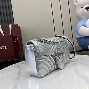 Colestore Gucci Marmont Silver 26x15x7cm - 5