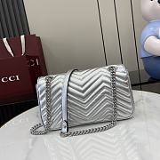 Colestore Gucci Marmont Silver 26x15x7cm - 4
