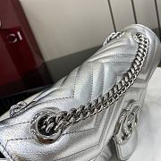 Colestore Gucci Marmont Silver 26x15x7cm - 3