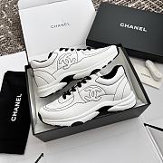 Colestore Chanel 25 Cruise White & Black Cotton Sneakers - 4