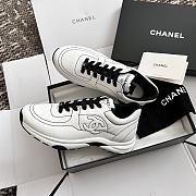 Colestore Chanel 25 Cruise White & Black Cotton Sneakers - 3
