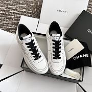 Colestore Chanel 25 Cruise White & Black Cotton Sneakers - 2