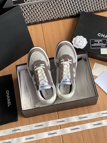 Colestore Chanel Classic Sports Shoes Brown